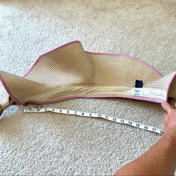 DAVID AND YOUNG Vacay All Day Bow Straw Sun Hat - Picture 8 of 12